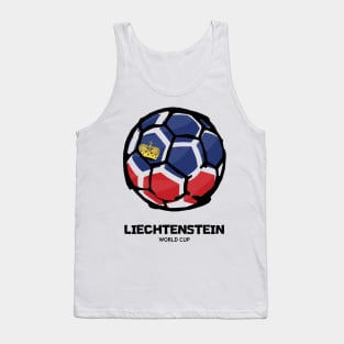 Liechtenstein Football Country Flag Tank Top